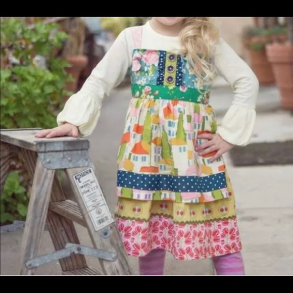 Matilda Jane Other - Matilda Jane Perry Inn Apron Lap Knot Dress sz. 2